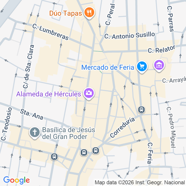 Código postal de Hercules, Alameda en Sevilla