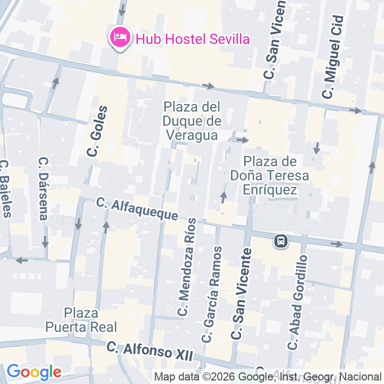 Código postal de Mendoza Rios en Sevilla