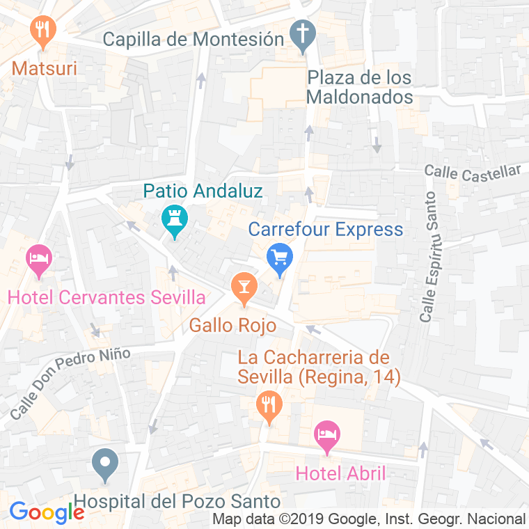 Código Postal calle Aposentadores en Sevilla