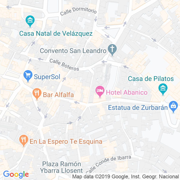 Código Postal calle Dean Lopez Cepero en Sevilla