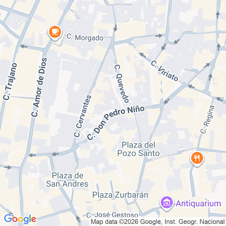 Código postal de Don Pedro Niño en Sevilla