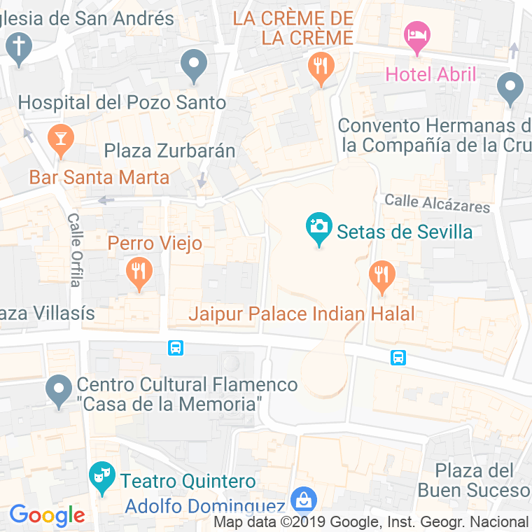 Código Postal calle Encarnacion, plaza en Sevilla