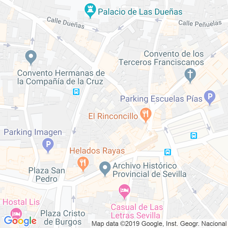 Código Postal calle Feijoo en Sevilla