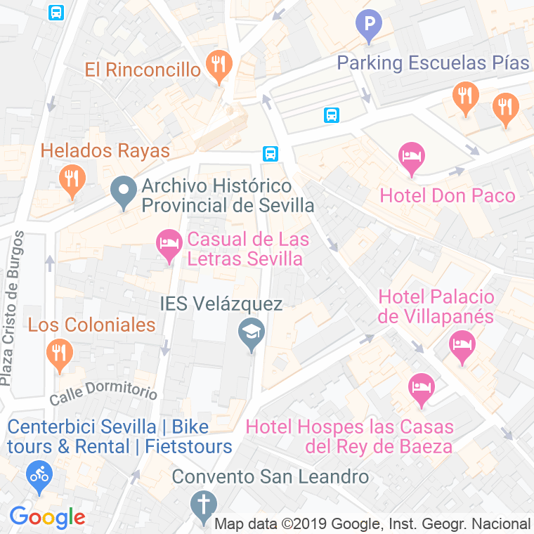 Código Postal calle Francisco Carrion Mejias en Sevilla