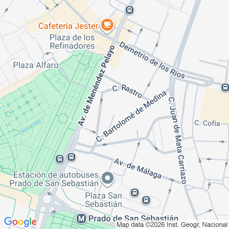 Código postal de Calle Bartolome de Medina en Sevilla