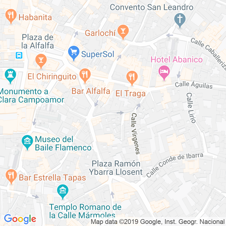 Código Postal calle Almirante Hoyos en Sevilla