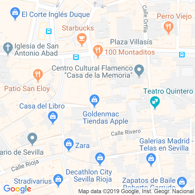Código Postal calle Azofaifo en Sevilla