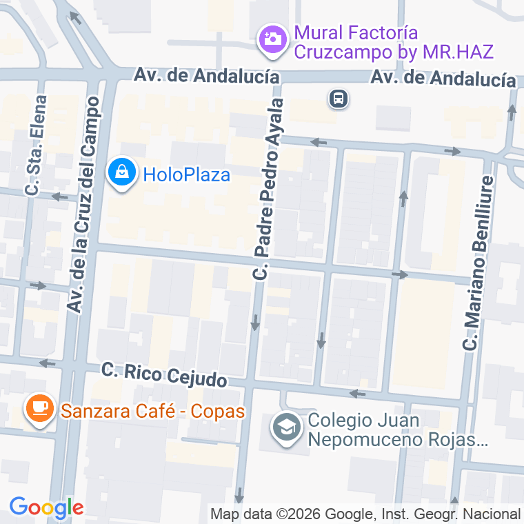 Código postal de Andres Bernaldes en Sevilla
