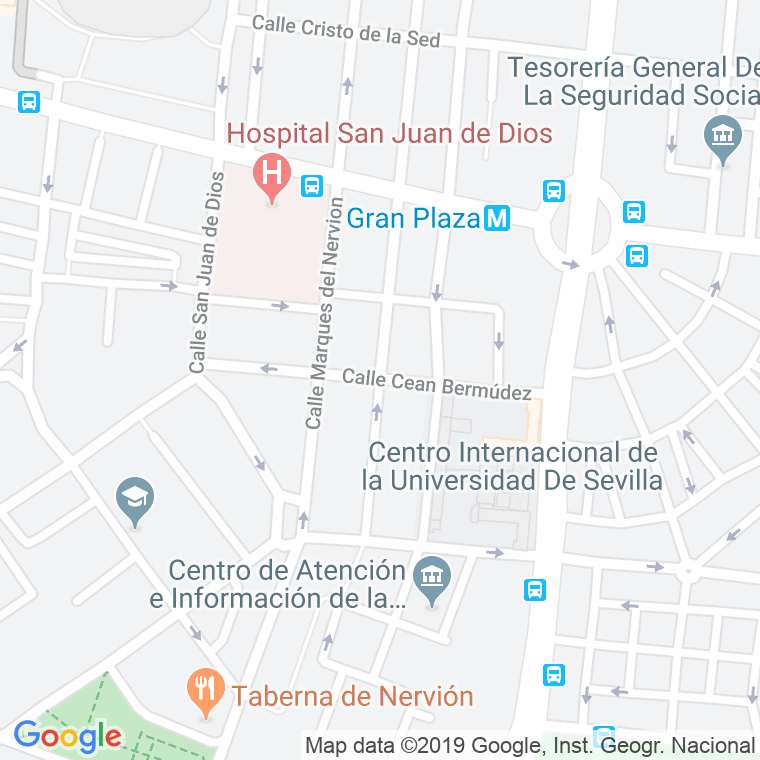Código Postal calle Cea Bermudez en Sevilla