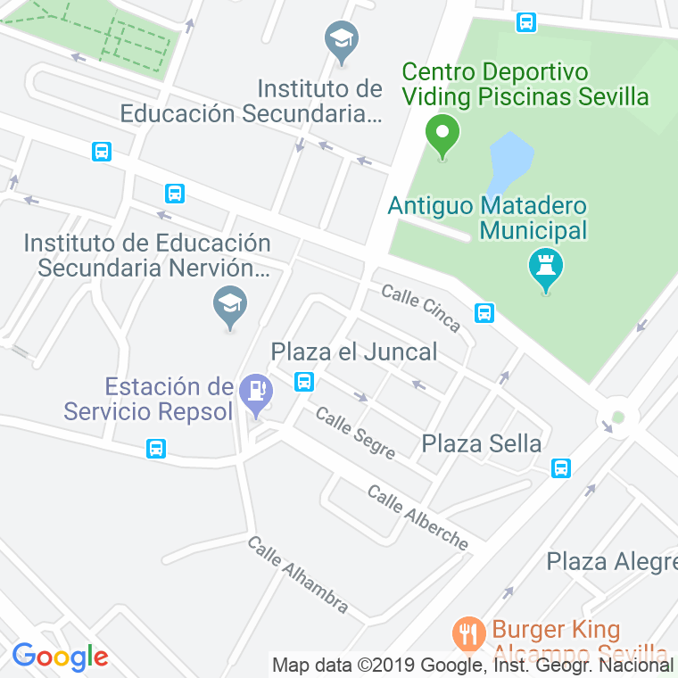 Código Postal calle Juncal, plaza en Sevilla
