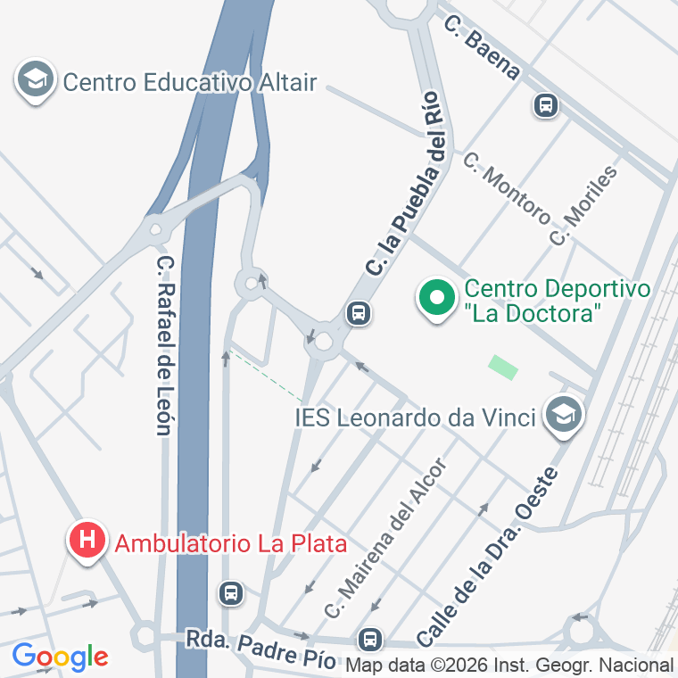 Código postal de Calle Puebla del Rio (la) en Sevilla