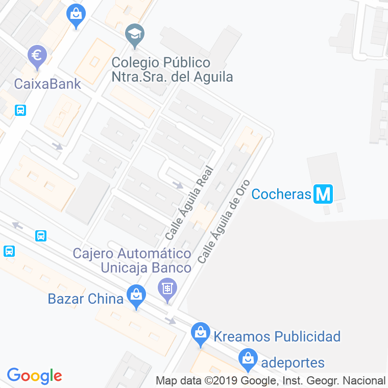 Código Postal calle Aguila Real en Sevilla