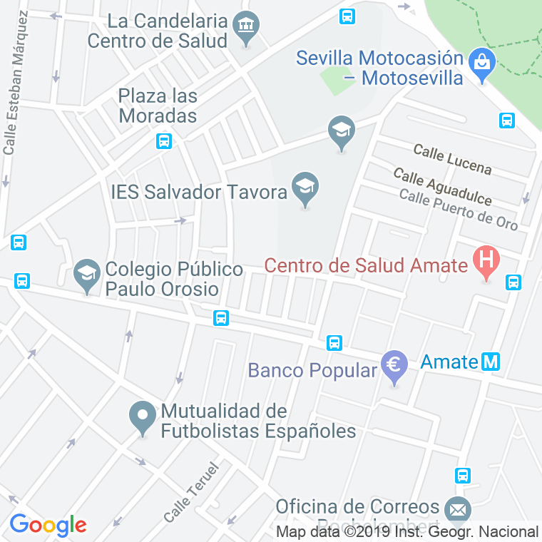 Código Postal calle Ana De San Bartolome en Sevilla