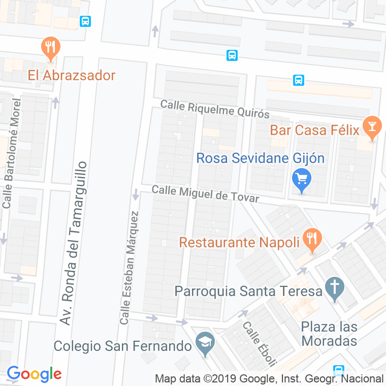 Código Postal calle Anton Ruiz en Sevilla