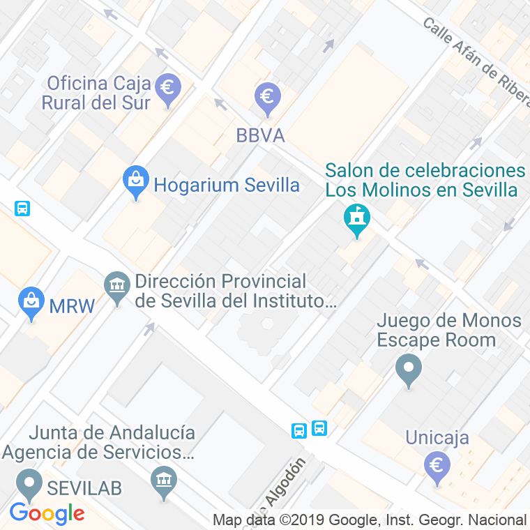 Código Postal calle Aurelio De La Viesca en Sevilla