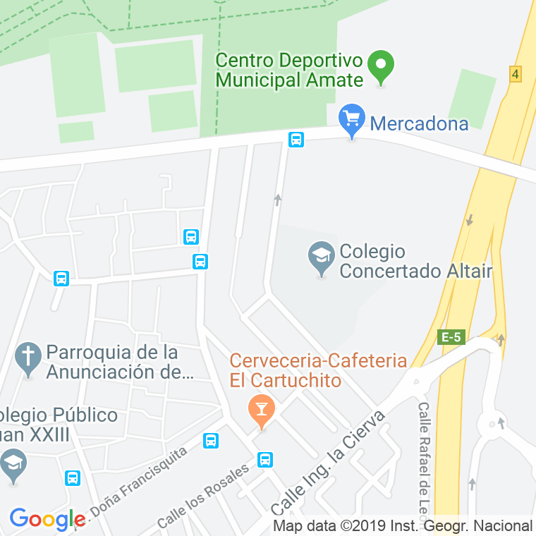 Código Postal calle Barbero De Sevilla en Sevilla