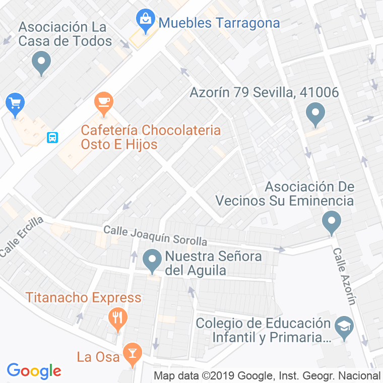 Código Postal calle Breton De Los Herreros en Sevilla