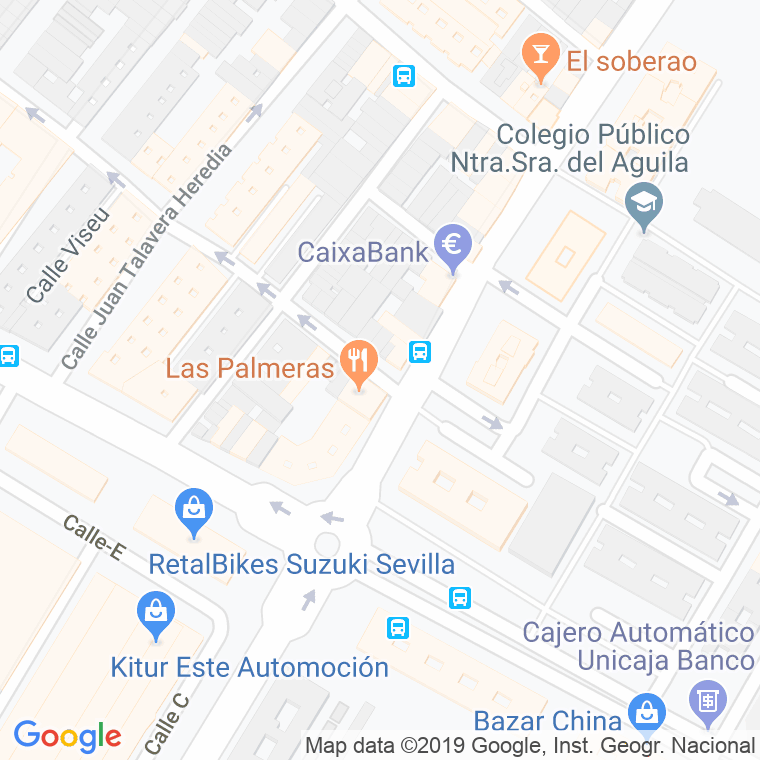 Código Postal calle Bucarelli en Sevilla