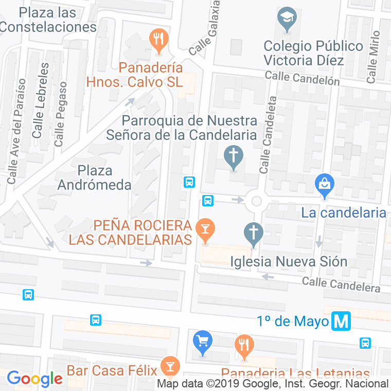 Código Postal calle Candelilla en Sevilla