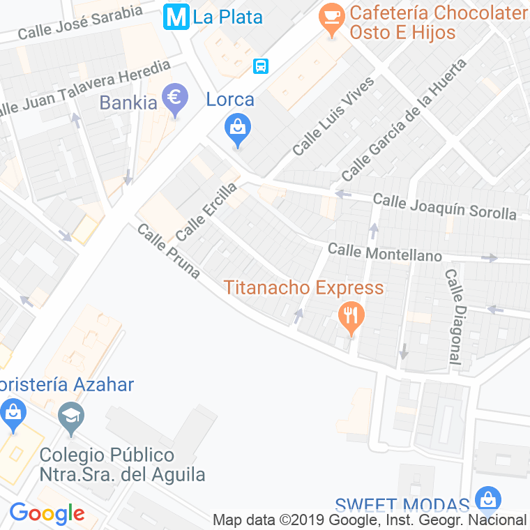 Código Postal calle Carlos Reylers en Sevilla
