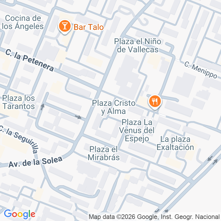 Código postal de Plaza Cristo y Alma en Sevilla