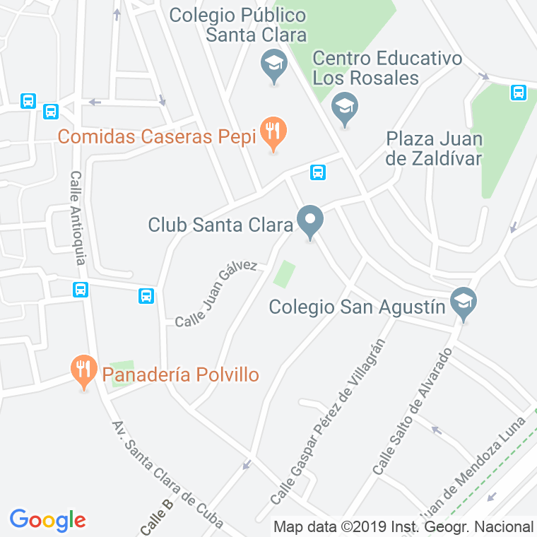 Código Postal calle Alonso De Pineda en Sevilla