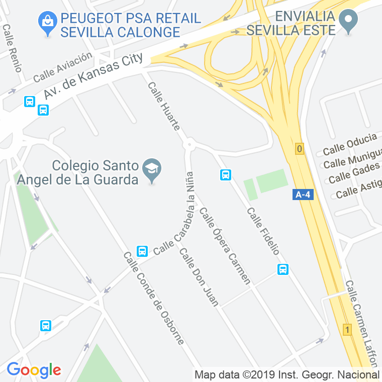 Código Postal calle Carabela La Niña en Sevilla