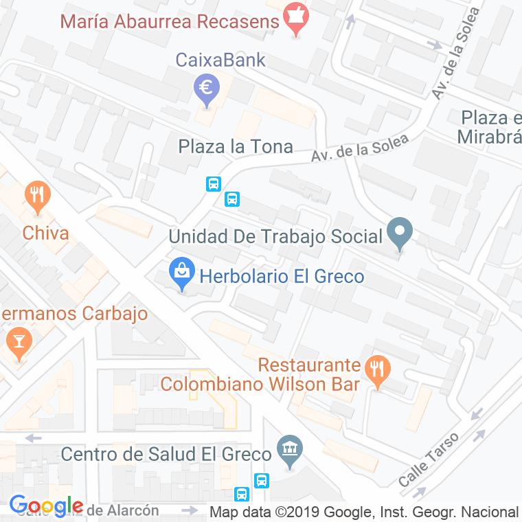 Código Postal calle Carceleras en Sevilla