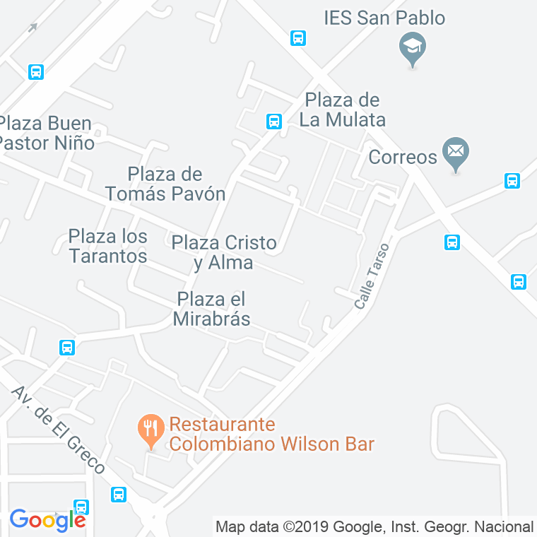 Código Postal calle Cristo De Velazquez en Sevilla