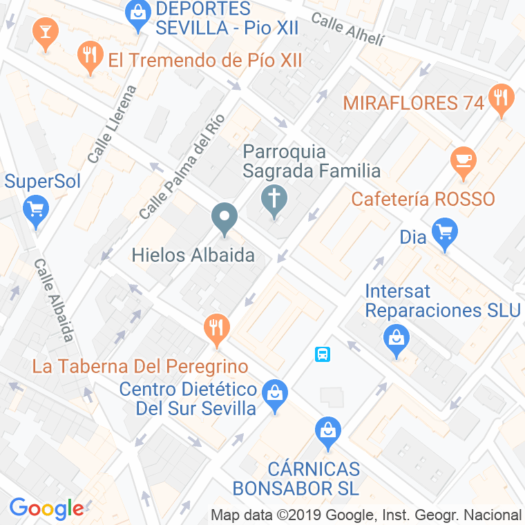 Código Postal calle Amante Laffont en Sevilla