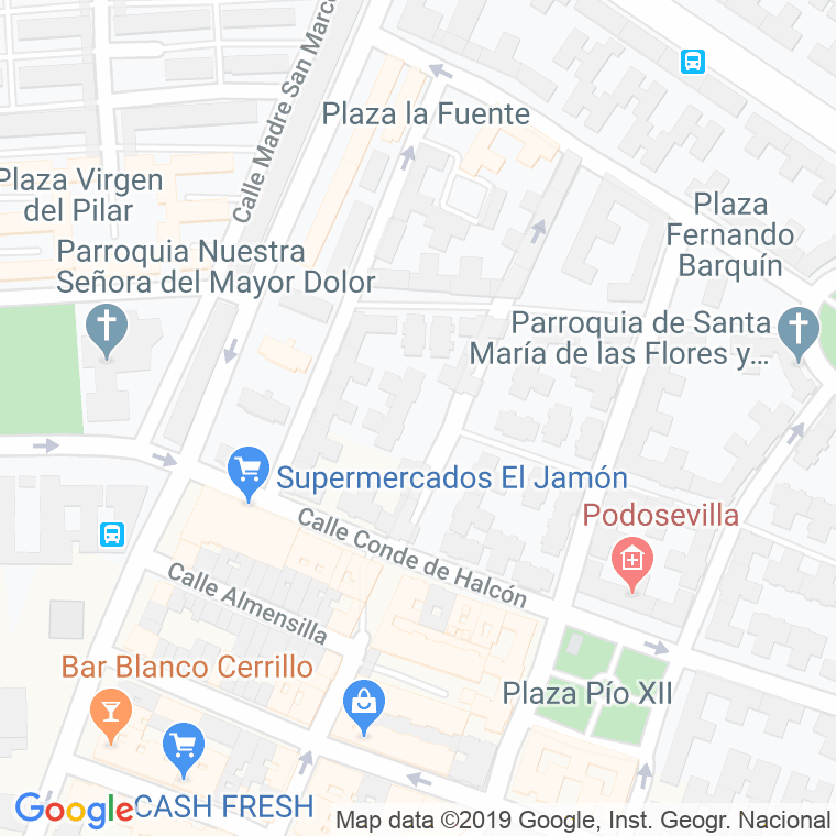 Código Postal calle Autonomia, plaza en Sevilla