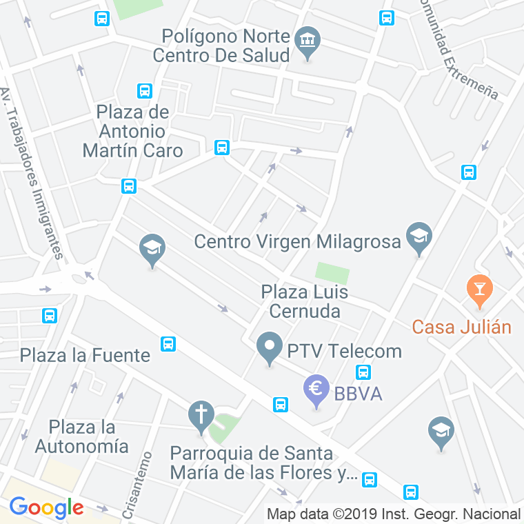 Código Postal calle Constantina en Sevilla