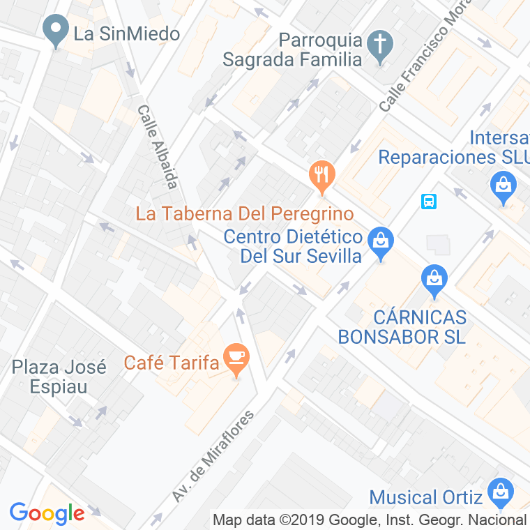 Código Postal calle General Marva en Sevilla