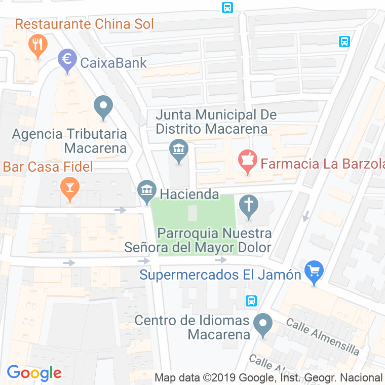 Código Postal calle Abuyacub en Sevilla