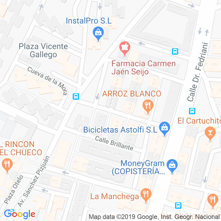 Código Postal calle Agua Marina en Sevilla