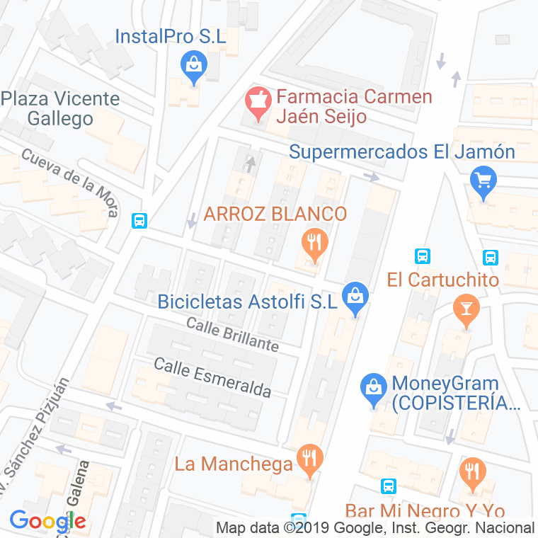 Código Postal calle Antonio "El Sevillano" en Sevilla