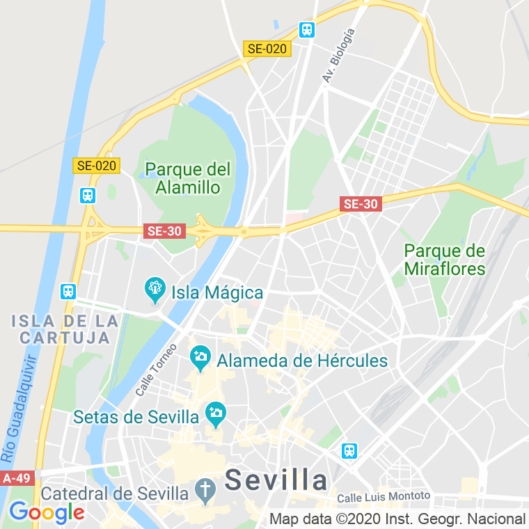 Código Postal calle Aznalfarache en Sevilla
