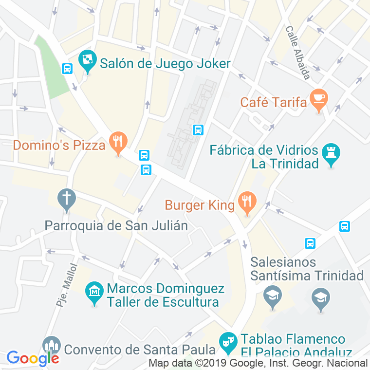 Código Postal calle Capuchinos, ronda (Impares Del 1 Al 11) en Sevilla
