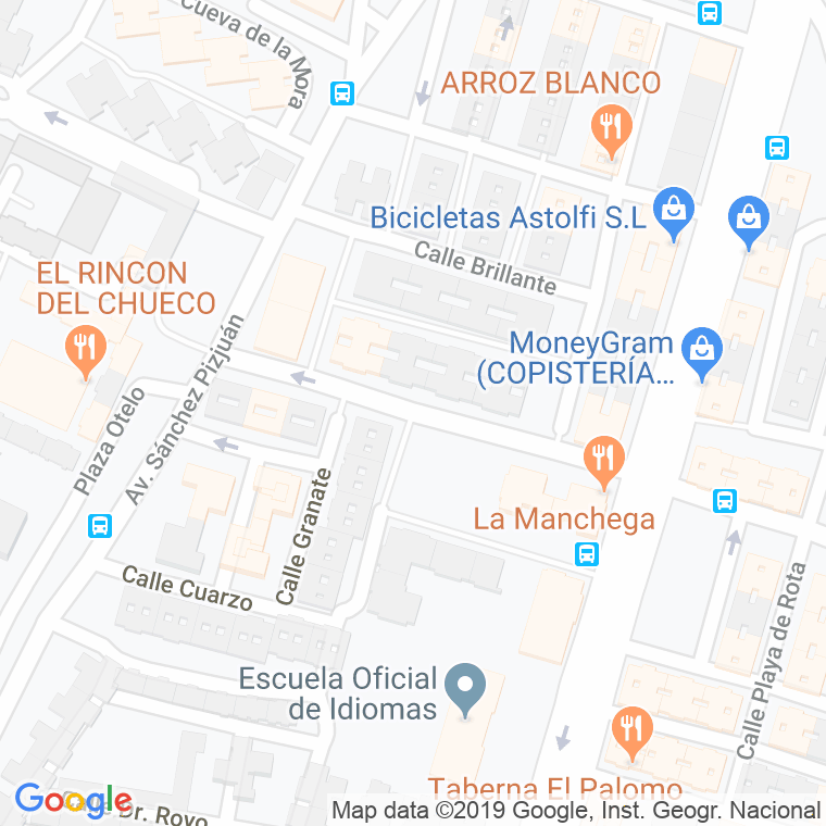 Código Postal calle Diamante en Sevilla