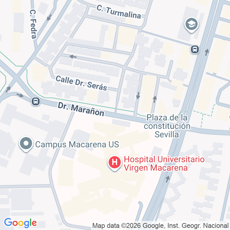 Código postal de Doctor Marañon en Sevilla