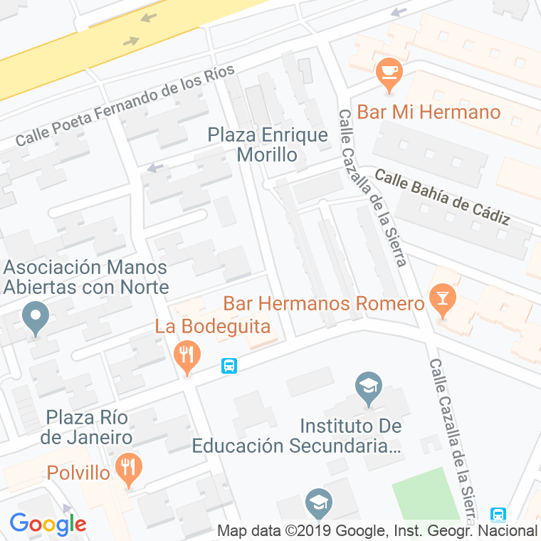 Código Postal calle Garcia Alvarez en Sevilla