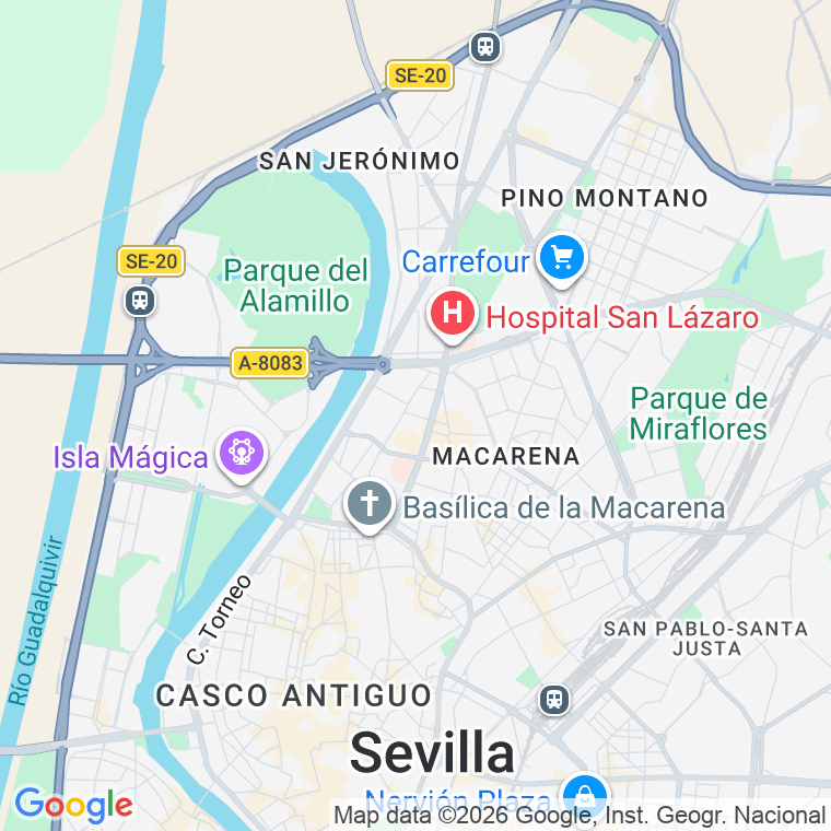 Código postal de Procurador Ascencion Garcia Ortiz en Sevilla