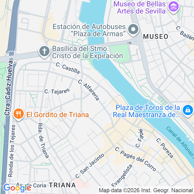 Código postal de Alfareria en Sevilla