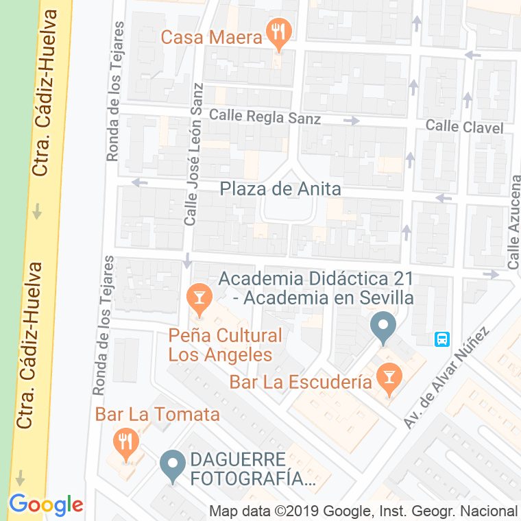 Código Postal calle Angel Solans en Sevilla