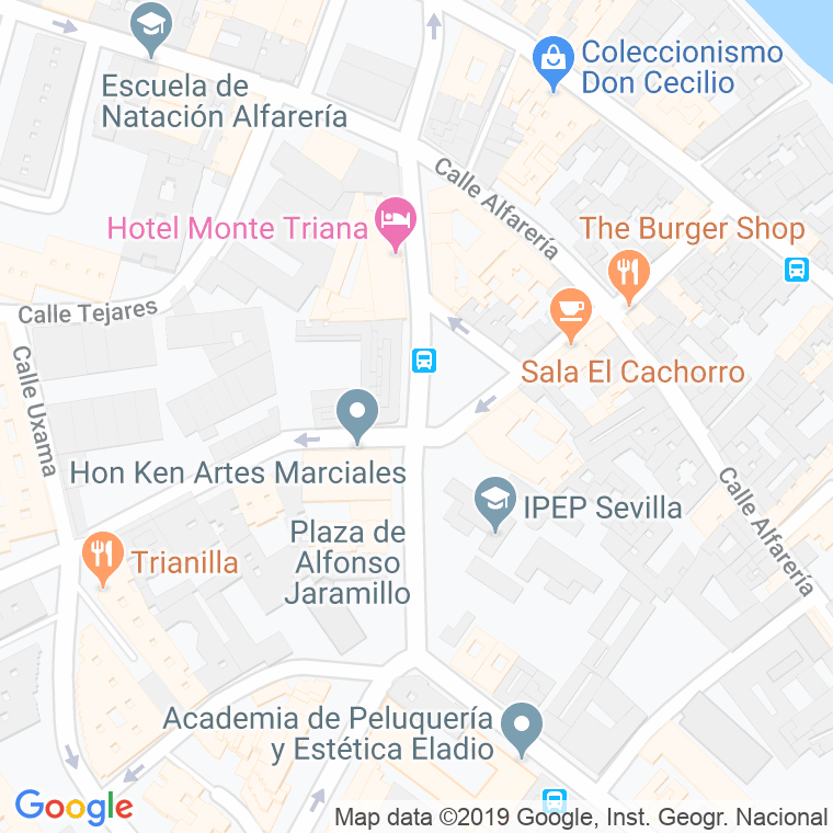 Código Postal calle Clara De Jesus Montero en Sevilla