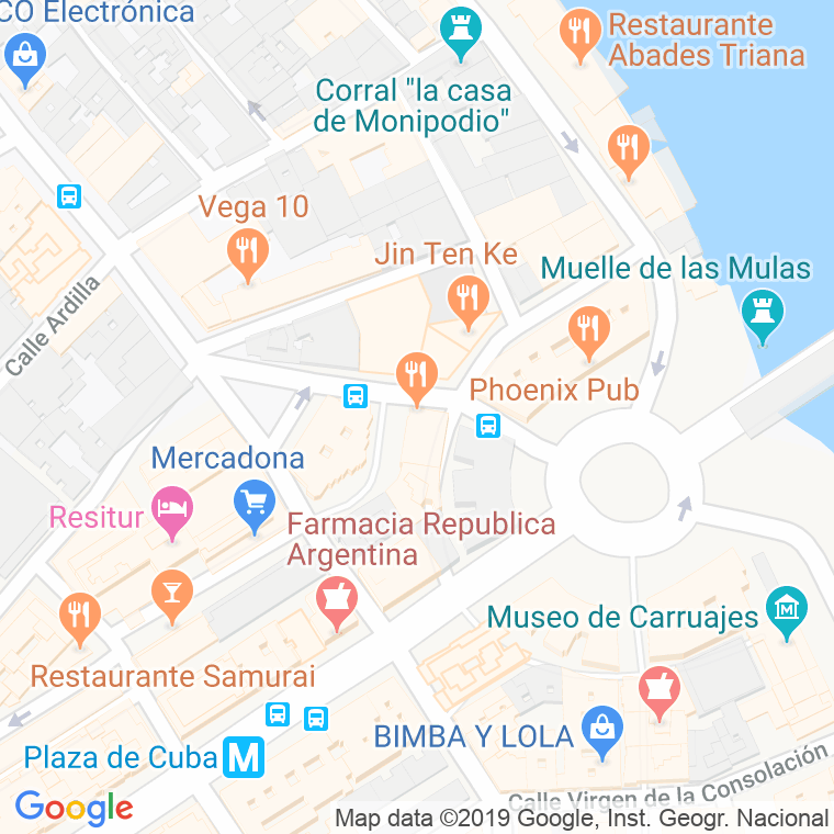 Código Postal calle Genova en Sevilla