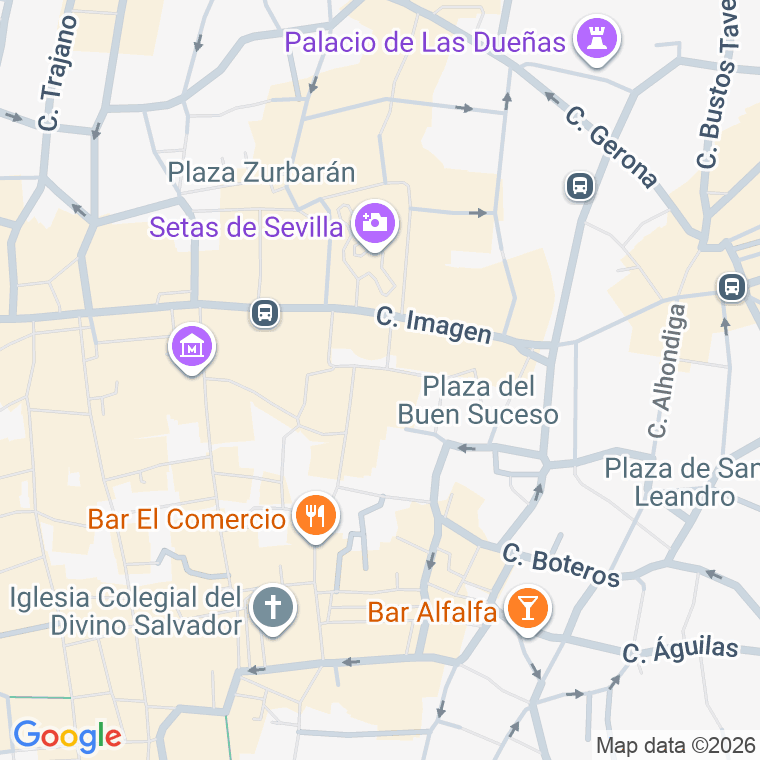Código postal de Resiencial los Angeles, Nudo en Sevilla