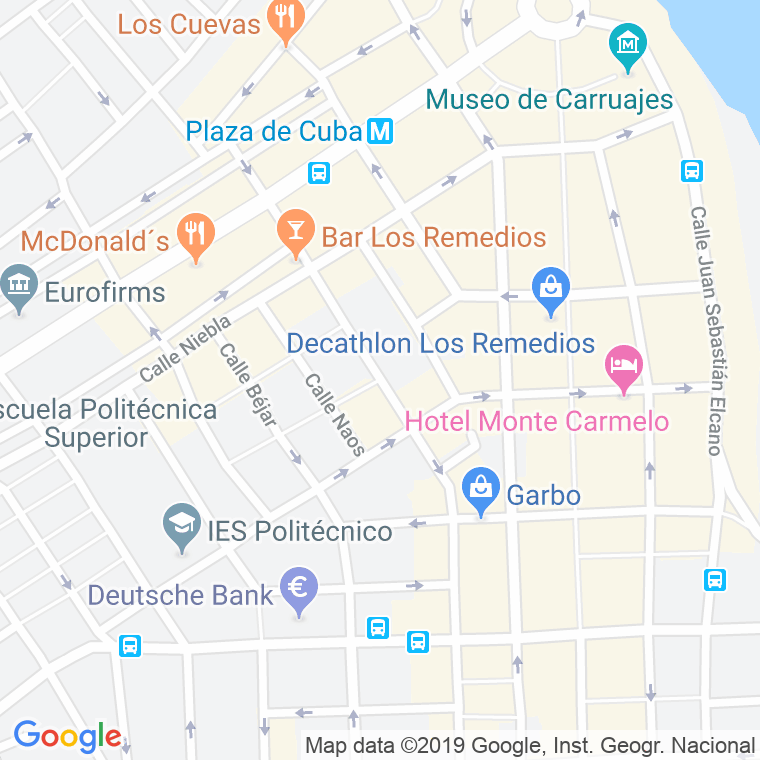 Código Postal calle Arcos en Sevilla