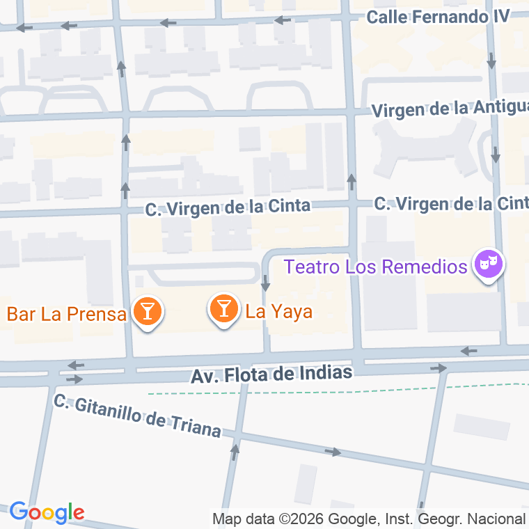 Código postal de Cristobal Sanchez Fuentes en Sevilla