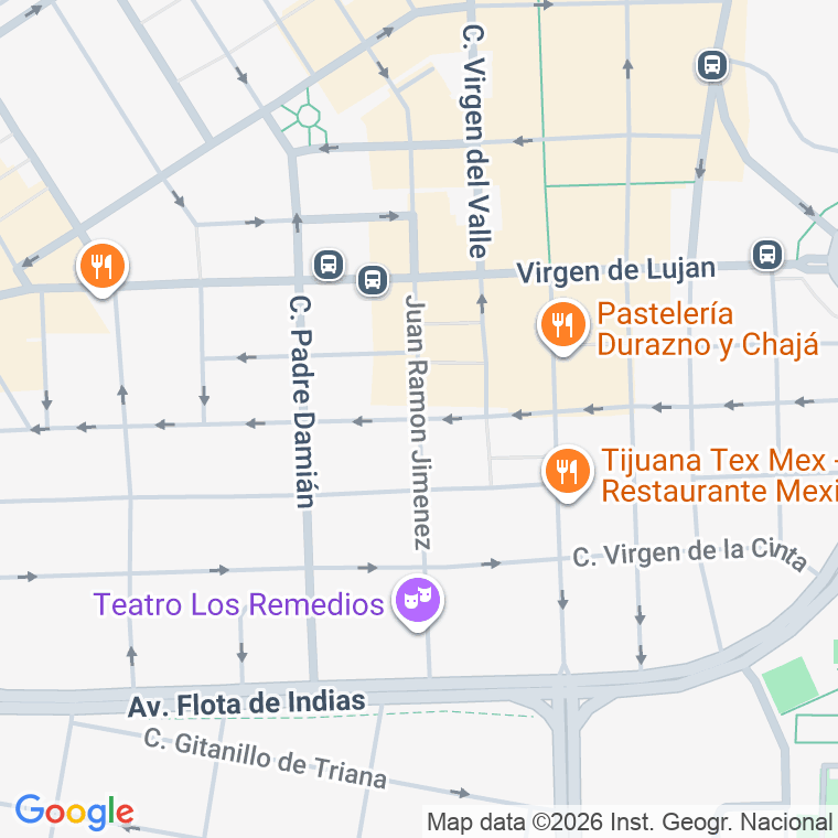 Código postal de Juan Ramon Jimenez en Sevilla